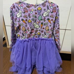 Purple Easter Bunny Bamboo Dress